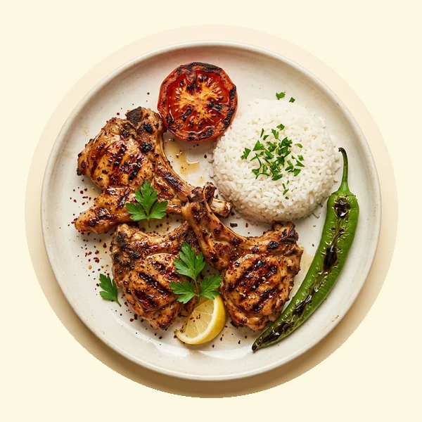 Tavuk Pirzola (grillet kyllinglår)